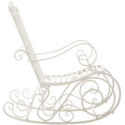 Sedia a dondolo Smilla bianca